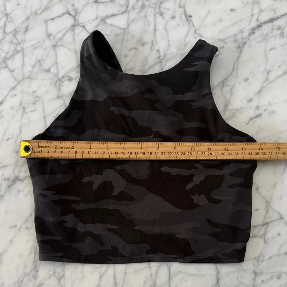 Women's Athleta Conscious Crop Camouflage Sports Bra Sz XS Buttery Soft